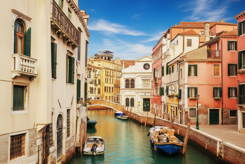 Vibrant Harbor In Italy